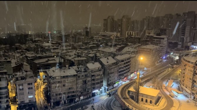 Bursa’da Şiddetli Kar Yağışı Etkisini Gösterdi