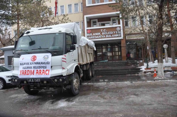 Bulanık Belediyesinden Deprem Bölgesine Yardım Eli