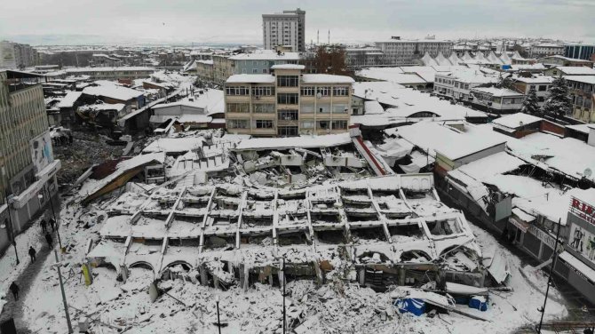 Deprem Bölgesi Malatya Havadan Görüntülendi