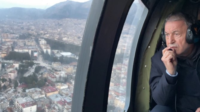 Hatay’daki Yıkım Helikopterle Havadan Görüntülendi