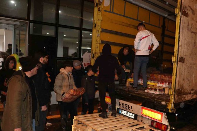 Havza’dan Deprem Bölgesine Yardım Tırı