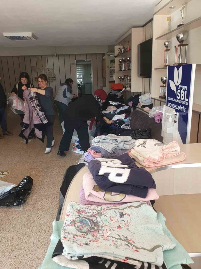 Aydın Sosyal Bilimler Lisesi’nden Kahramanmaraş’a Yardım Eli