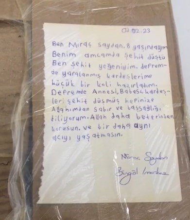 Bingöl’de Şehit Yeğeninden Duygulandıran Destek