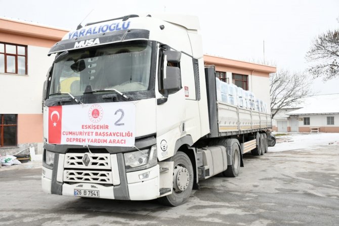Eskişehir Cumhuriyet Başsavcılığı Yardım Araçları Yola Çıktı