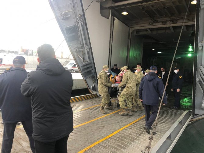 156 Yaralı Daha Gemiyle Mersin’e Getirildi