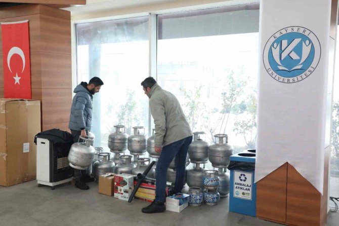 Kayseri Üniversitesi’nden Deprem Bölgesine Yardım Eli
