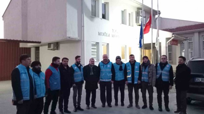 Muğla İ̇l Müftülüğünden 12 Kişi Deprem Bölgesine Hareket Etti