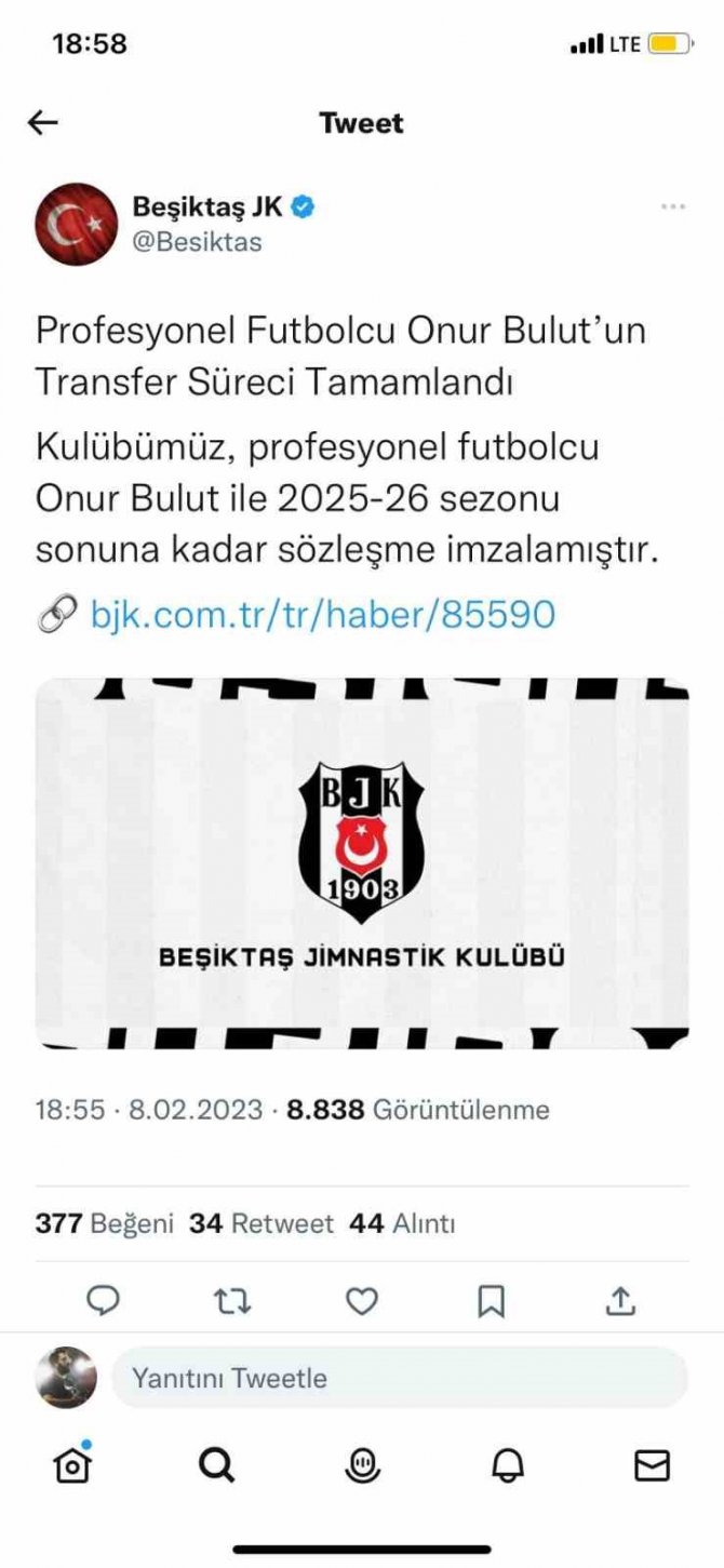 Kayserispor’dan Onur Bulut’u Transfer Eden Beşiktaş’a Tepki