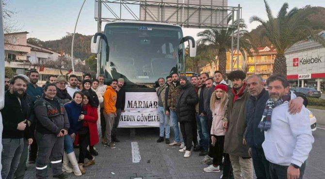 Muğla Adak&sar Gönüllüleri Deprem Bölgesine Hareket Etti