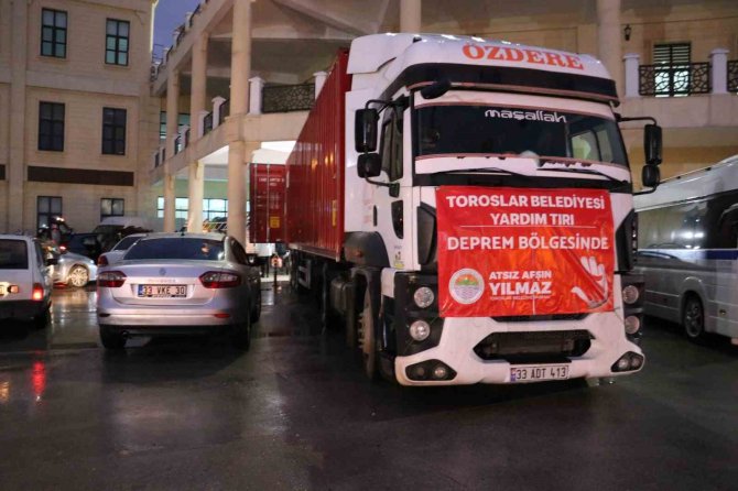 Toroslar Belediyesi, 3’üncü Yardım Tırını Ve 5 Transit Aracı Deprem Bölgesine Gönderdi