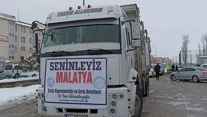 Erciş’ten Deprem Bölgesine Vefa Yardımı