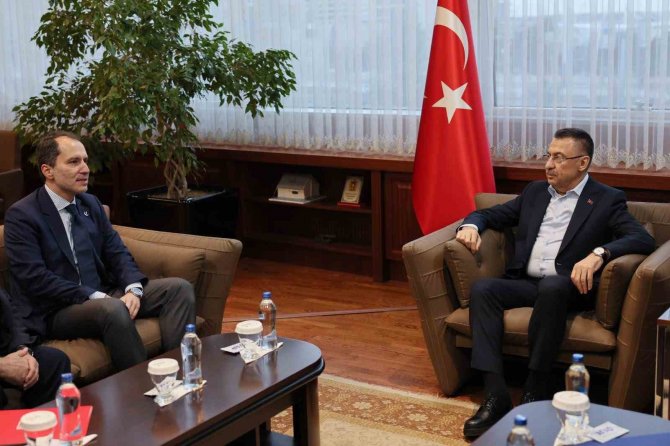 Yeniden Refah Partisi Genel Başkanı Erbakan, Cumhurbaşkanı Yardımcısı Oktay İle Görüştü