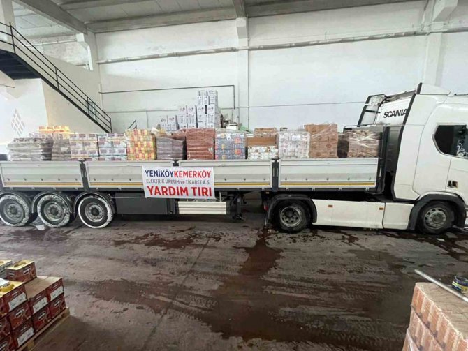 Yk Enerji’den Deprem Bölgesine İş Makinesi Ve Arama Kurtarma Desteği