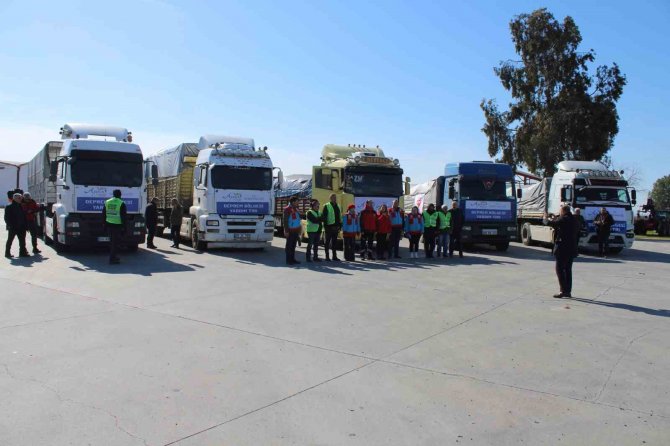 Aydın’dan 154 Yardım Tırı Afet Bölgelerine Gönderildi
