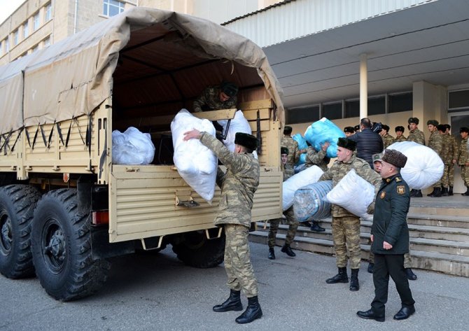 Azerbaycan Savunma Bakanlığından Türkiye’ye Yardım
