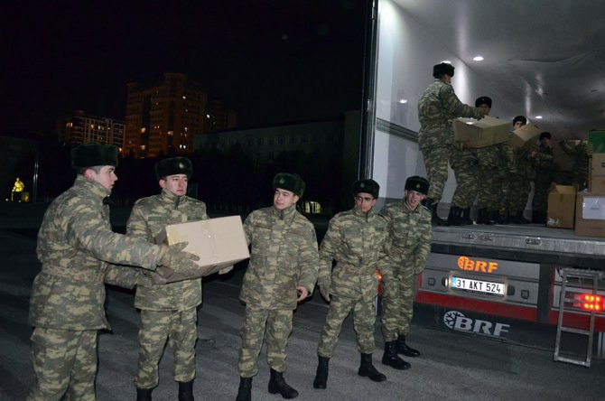 Azerbaycan Savunma Bakanlığından Türkiye’ye Yardım