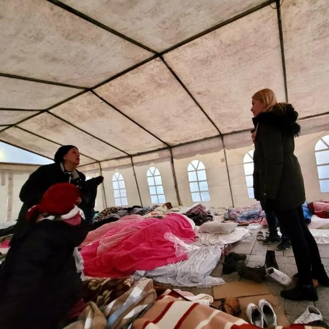 Başkan Şeniz Doğan Deprem Bölgesi Hatay’da