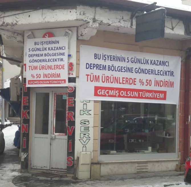 Bayburt Esnafı Kazançlarını Deprem Bölgesine Bağışlıyor