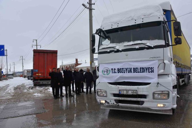 Bozüyük Belediyesi 4’üncü Yardım Tırı Yola Çıktı