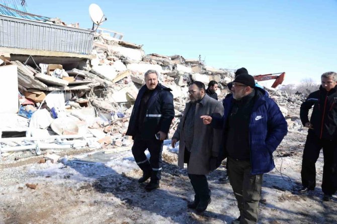 Başkan Palancıoğlu Ve Teknik Ekibi Afşin’de İncelemelerde Bulundu