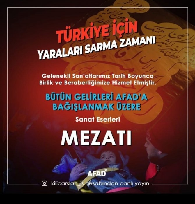 Depremzedeler Yararına ’Sanat Eserleri Mezatı’