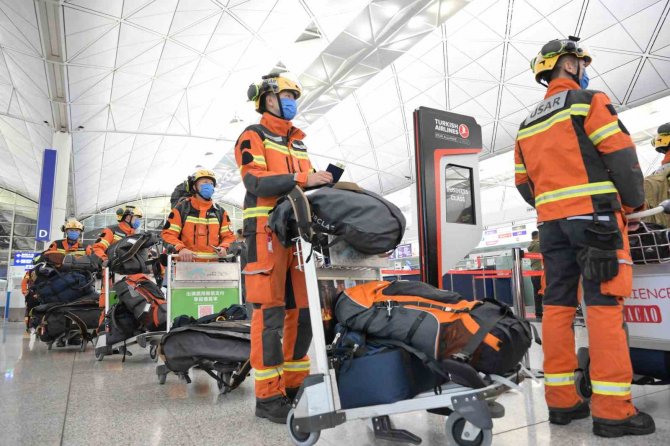 Hong Kong’dan Türkiye’ye Kurtarma Ekibi Gönderildi