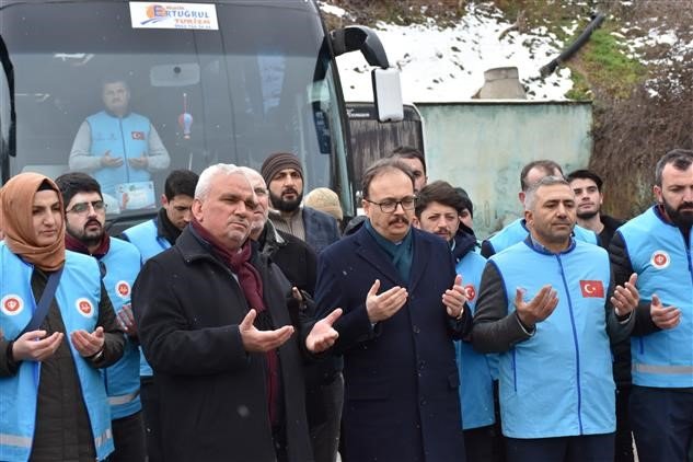 55 Din Görevlisi Hatay’da Görev Almak Üzere Yola Çıktı