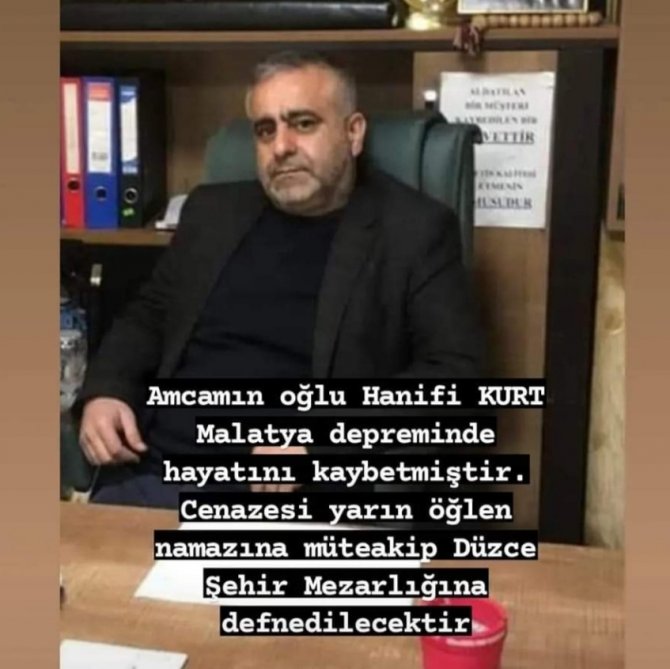 İ̇ş İçin Gittiği Malatya’da Enkaz Altında Can Verdi