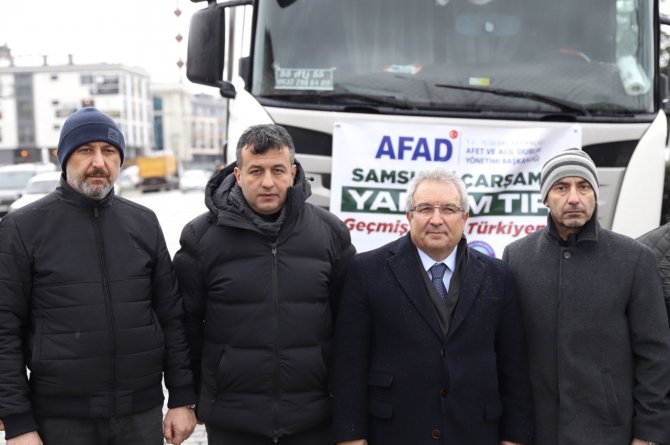 Çarşamba Belediyesi Elbistan’da Yaraları Sarmaya Devam Ediyor