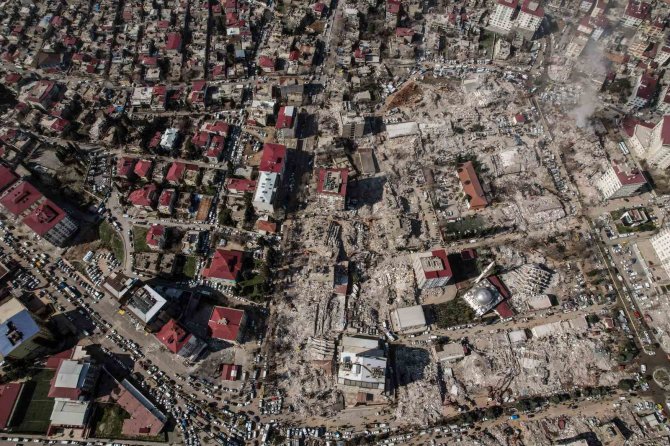 Kahramanmaraş’taki Büyük Yıkım Havadan Görüntülendi