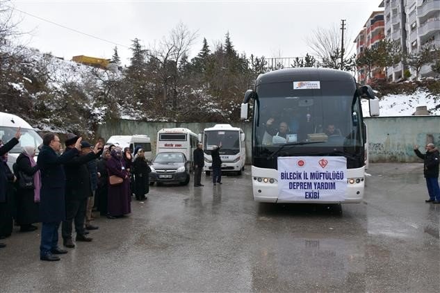 55 Din Görevlisi Hatay’da Görev Almak Üzere Yola Çıktı