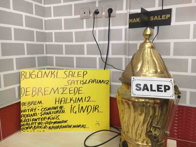 Kış Günü Sattığı Saleplerin Gelirini Depremzedeleri Bağışlayacak