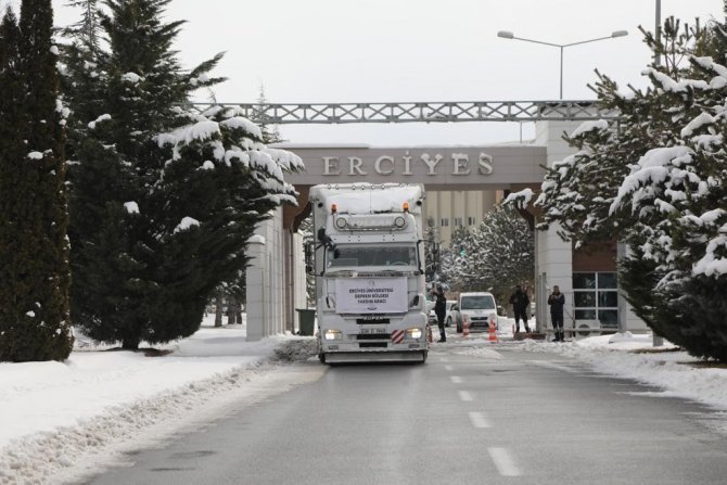 Erü’nün Deprem Bölgesine Desteği Sürüyor