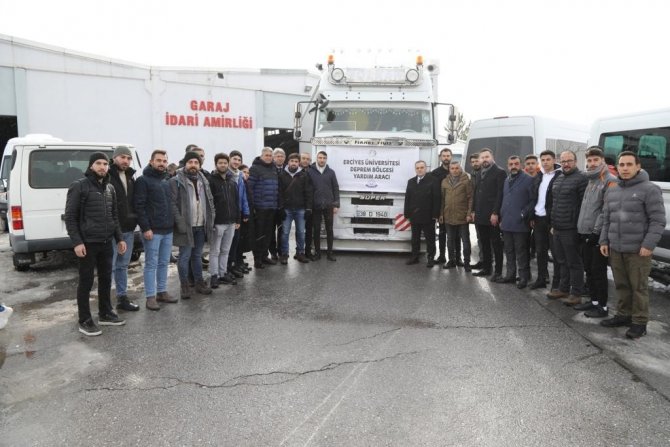Erü’nün Deprem Bölgesine Desteği Sürüyor