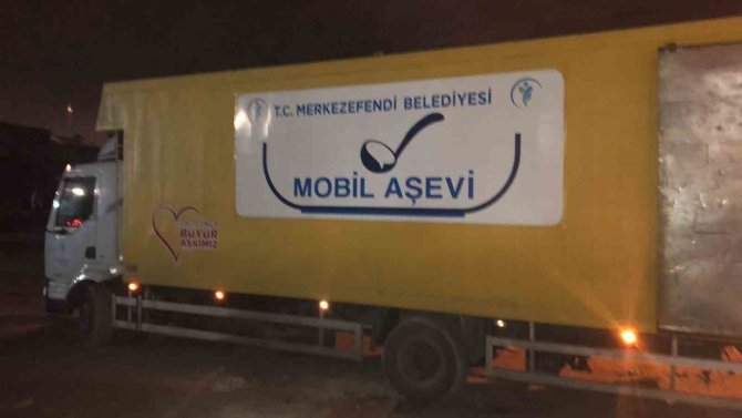Merkezefendi’nin Mobil Aşevi Deprem Bölgesinde Hizmet Verecek