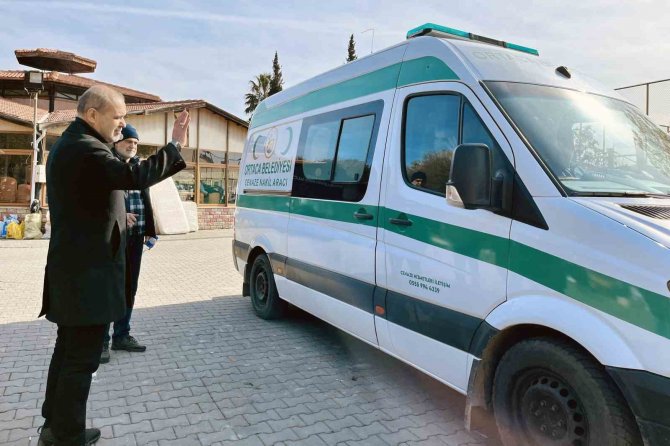 Ortaca Belediyesi Cenaze Nakil Aracı Deprem Bölgesine Gönderildi