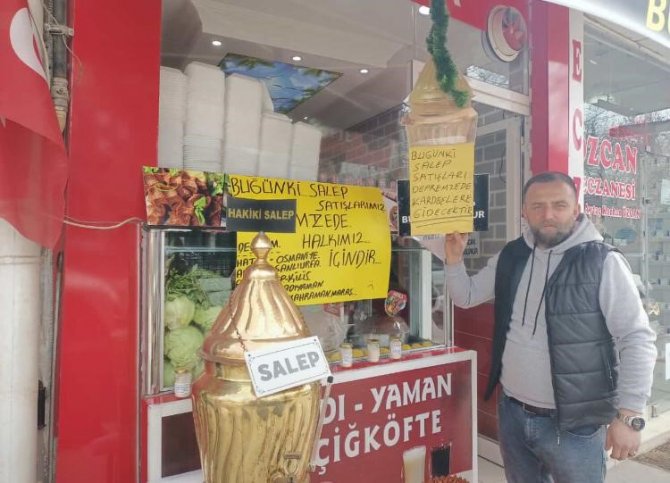 Kış Günü Sattığı Saleplerin Gelirini Depremzedeleri Bağışlayacak