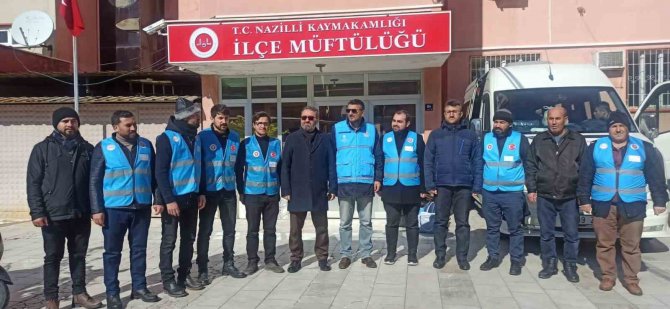 Nazilli İ̇lçe Müftülüğü’den 12 Din Görevlisi Kahramanmaraş’a Gitti