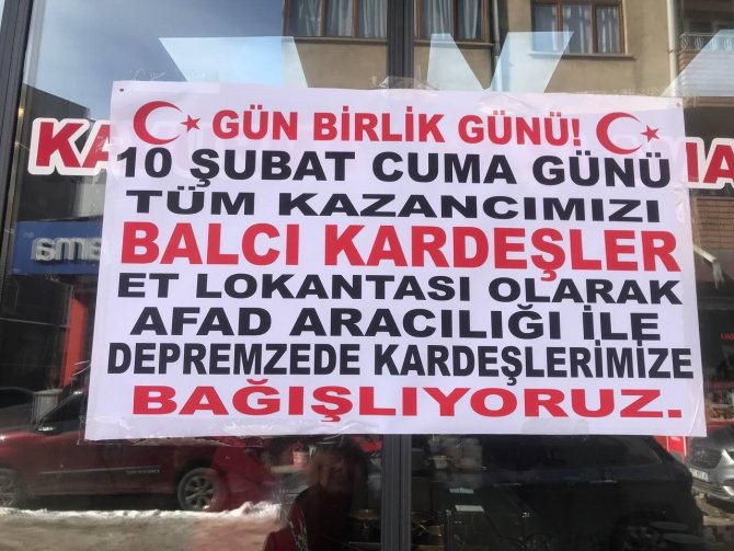 Bayburt Esnafı Depremzedeler İçin İşyerlerinde Çalışıyor Günlük Kazançları Deprem Bölgesine Bağışlanacak