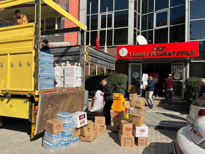 Siirt Tso, Malatya Deprem Bölgesinde Yardım Tırı Gönderdi