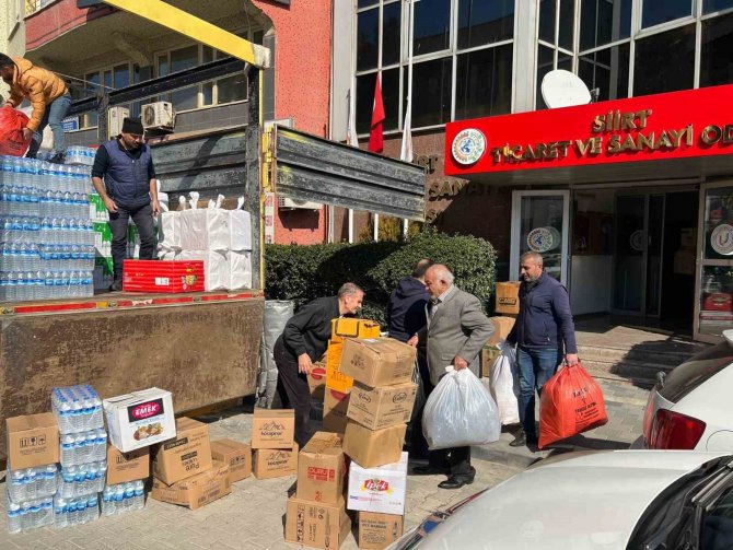 Siirt Tso, Malatya Deprem Bölgesinde Yardım Tırı Gönderdi
