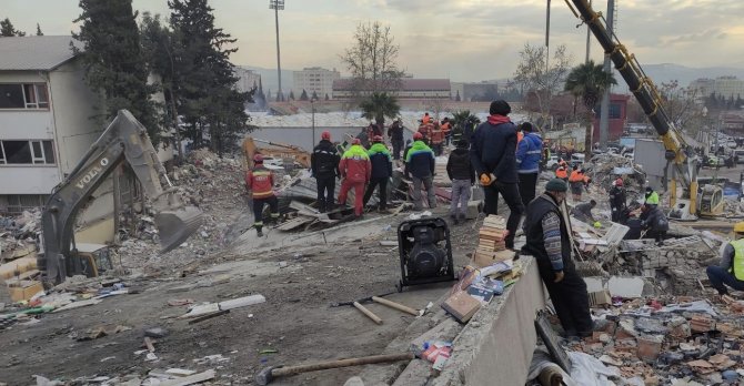 Erciyes A.ş. Tecrübeli Ve Teknik Ekibi İle Deprem Bölgesinde