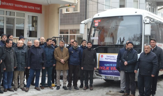 Tavşanlı Ve Domaniç İlçelerinden Din Görevlileri Dualarla Deprem Bölgesine Gitti