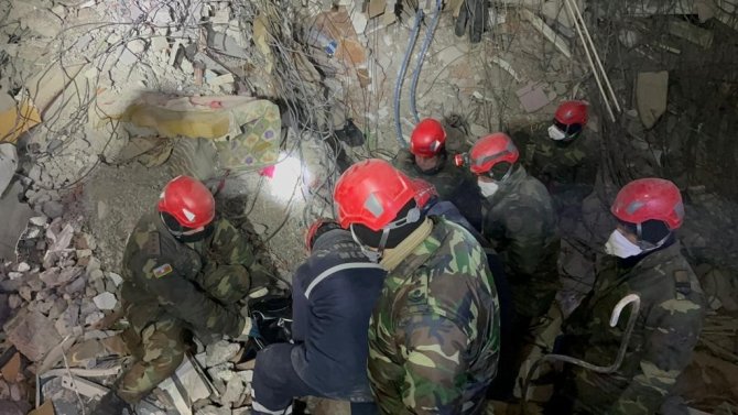 Azerbaycan Ekibi Kahramanmaraş’ta 51 Kişiyi Enkazdan Sağ Çıkardı