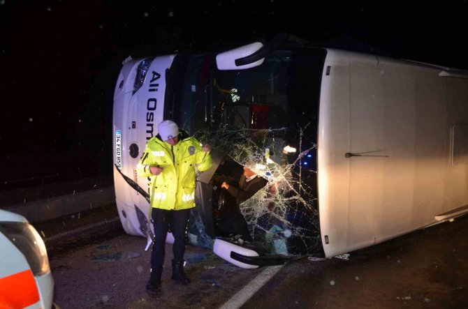 Kastamonu’da Yolcu Otobüsü Devrildi: 30 Yaralı