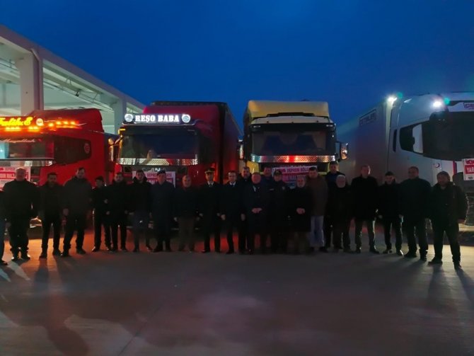Osmancık’tan Deprem Bölgesine 43 Tır Yardım Gönderildi