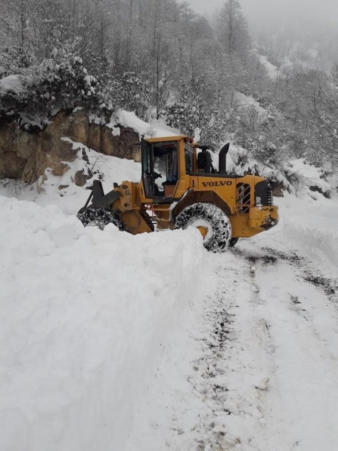 Giresun’da 42 Köy Yolu Kar Nedeniyle Ulaşıma Kapandı