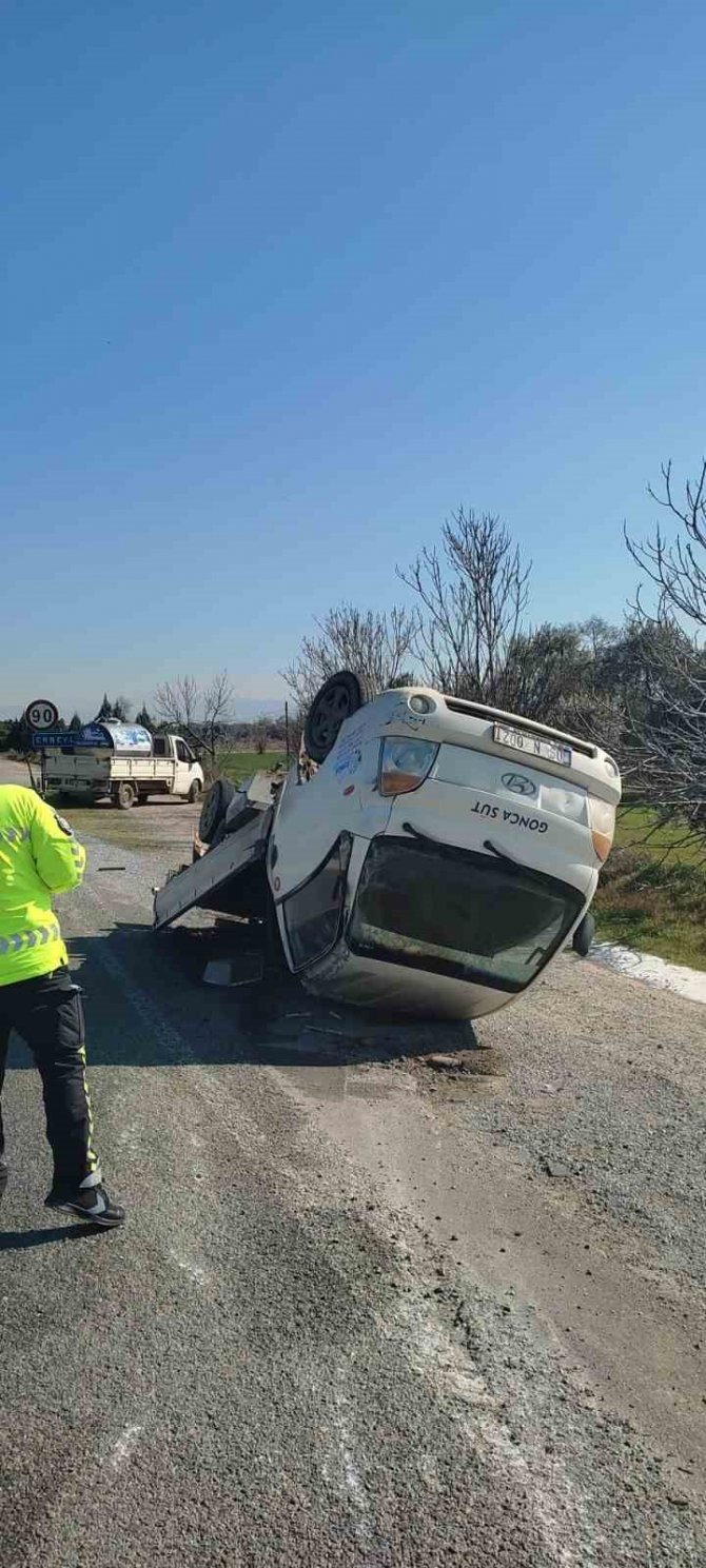 İ̇ncirliova’da Trafik Kazası: 1 Yaralı