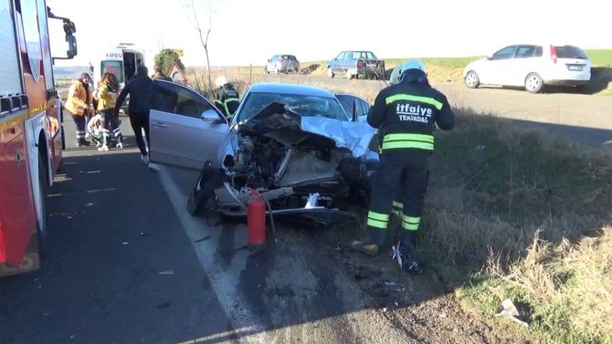 Tekirdağ’da Feci Kaza: 5 Yaralı