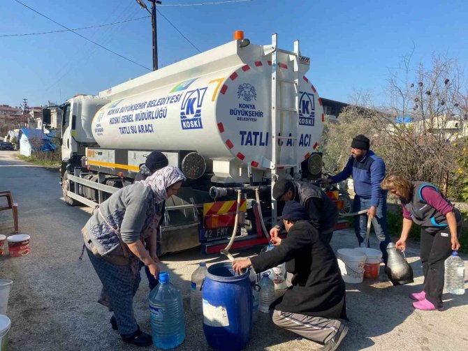 Hatay’ın Su Şebekesine Konya Ekiplerinden Can Suyu